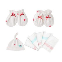 필리앤임프스 출산기본 손싸개 + 발싸개 + 신생아모자 + 손수건 5p 세트