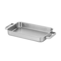 에델코첸 IH 통3중 직사각 전골팬, 36 x 22cm, 실버