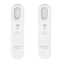 다용도 USB 충전식 LED 센서등 2p, 화이트, 2개