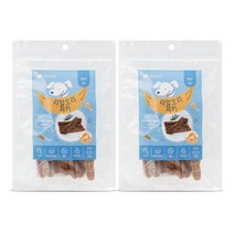 코스믹펫 강아지 수제간식 리얼져키 100g, 오리, 2개