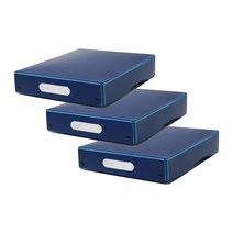 멜리브 생각 정리박스 3p, 네이비, 1단