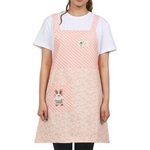 래빗포인트 방수앞치마, 핑크, 1개