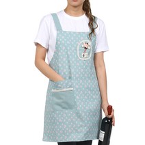 로즈포인트 방수앞치마, 민트, 1개