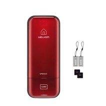 웰콤 스마트 도어락 레드 WRB-300, WRB300, 자가설치