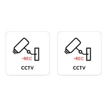 니즈웰 포맥스 픽토그램 안내 표지판, 6-4(CCTV녹화중), 2개