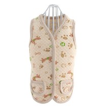 도그아이 강아지 네츄럴 코튼 조끼, 브라운