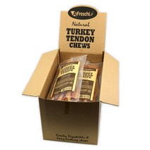 프레스키 터키츄 힘줄 스트립 강아지 건조 간식 85g, 칠면조, 10개
