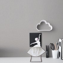 홈앤데코 물로붙이는 합지벽지 에이든 시리즈 엠보 디자인 벽지, 그레이(1069-3)