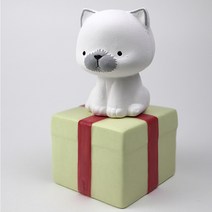 디토이 반려견 도자기 디퓨저 샴고양이 화이트 6 x 5.5 x 12 cm, 헤스페리데스