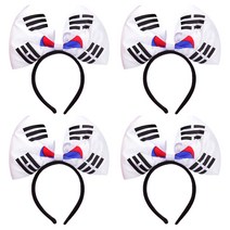 점보 태극기 머리띠, 혼합색상, 4개