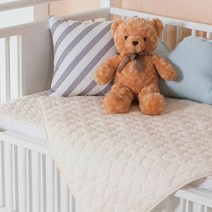 디유 순면 유아 누비 방수패드, 아이보리, 1개