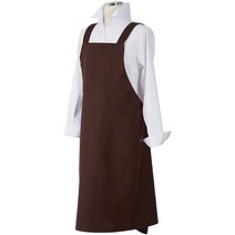 보드래 솔리드 엑스자 빅 앞치마, 브라운, 1개