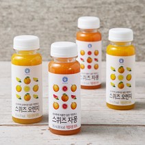 수가 스퀴즈 오렌지 185ml x 2p + 자몽 185ml x 2p, 1세트