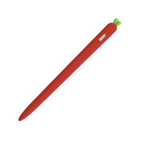 한솔 쇼신 당근 애플펜슬 2세대 전용 실리콘 케이스, 레드, 1개