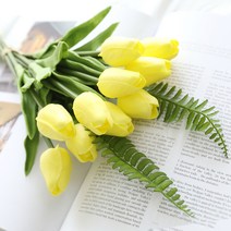 행복한마을 조화 튤립 부쉬, 옐로우