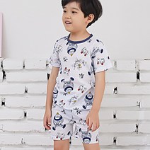 올로미미 남아용 로봇 월드 5부 자카드 실내복 세트