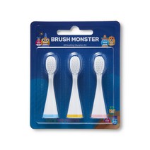 브러쉬몬스터 스마트 전동 칫솔 리필용 일반모 3p, BMT100-RB1, 1세트