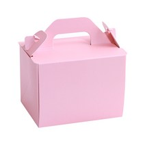 조각케익 앞 열림 상자 소 12 × 9 × 9 cm, 핑크, 10개