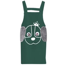 마켓피오 주방 손닦는 타올 앞치마, 그린, 1개