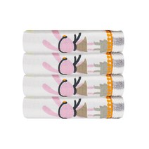 송월타월 쓸쓸한토끼 양면체크 세면타올 93g 면사, 겨울, 4개