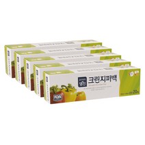 명진 크린지퍼백 중형 20p, 5개