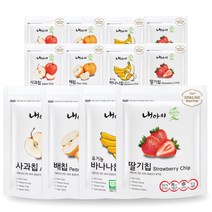 내아이애 동결건조 과일칩 4종 x 3p세트, 사과, 배, 딸기, 바나나, 1세트