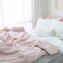 메종텍스타일 봉봉 3중직 거즈 모달 간절기 여름이불, 핑크