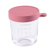 베아바 유리 이유식 보관용기, 다크 핑크, 1개