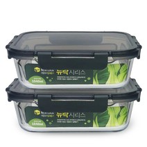 뉴락 내열 오븐글라스 용기 직사각 1040ml, 2개, 단품