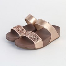 잠비 여성 샤이닝 스팽글 쿠션 슬리퍼 4.5cm