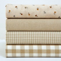 슈슈룸 꽃 퀼트 패브릭 원단 4종 세트 SH-055, 혼합색상