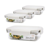 마이리브앳홈 BPA free 밀폐용기 400ml, 1세트, 용기 4p