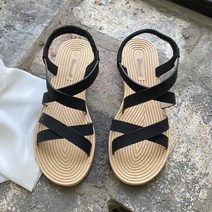 라블 여성용 보리 밴딩 스트랩샌들