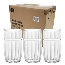 보르미올리 인콘트리 아쿠아 컵 300ml, 투명, 6개