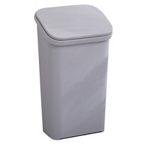 블럭마트 주방 홈 사무실 쓰레기통 20L, 그레이, 1개