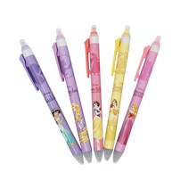 디즈니프린세스 지워지는 펜 0.5mm C타입 5종세트, 쟈스민, 라푼젤, 백설공주,  벨, 인어공주, 1세트
