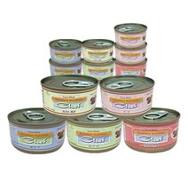 쉐프 고양이캔 콤보 참치 80g, 랜덤발송, 12개