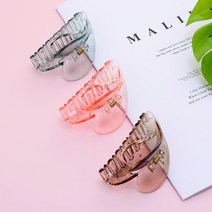핸날 하트 투명 큰 집게핀 3종 세트