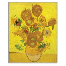 제이디아트 고흐 명품 그림 액자 해바라기1 VG08, 엣지실버