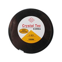 크리스탈텍 DIY 비즈 공예 반지 팔찌 만들기 우레탄줄 0.5mm x 1000m, 1개
