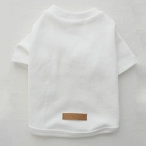 동동이네 데일리 강아지 기본티, 화이트