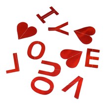 마켓감성 LOVE 세로 가랜드 6p, 타입1
