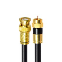 마하링크 프리미엄 BNC TO RF 5C 동축 케이블 골드 블랙 2m, CP-1273