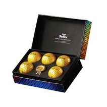 볼빅 Solice Gold 골프공 5p + 볼마커 세트, 골드, 5개입, 1개