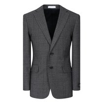 리버클래시 남성용 빅체크 울 스판 정장 자켓 LGW11523GY