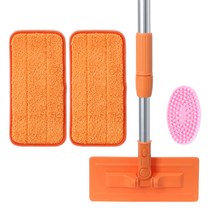 캐치맙 콤팩트 실속 콤팩트 청소대 오렌지 + 패드 오렌지 2p + 실리콘솔 핑크, 1세트