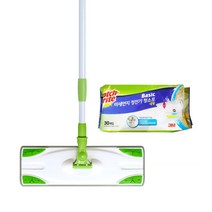 스카치브라이트 베이직 막대걸레 대형 + 정전기 청소포 30매, 1세트