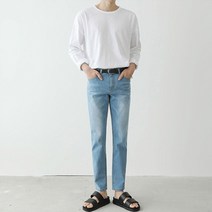 맨타임 남성용 GP 슬라브 무지 데일리 긴팔 티셔츠