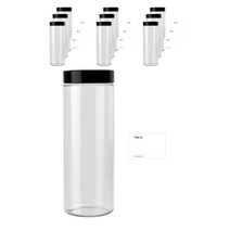 원형 잡곡통 1000ml x 10p + 검정캡 10p + 네임스티커 S 10p, 혼합색상