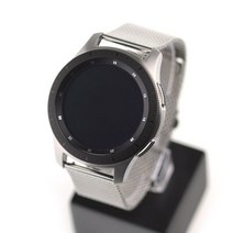 갤럭시 프론티어/기어S3/워치3 22mm 폴딩 매쉬 밴드 (45/46mm 호환 가능), 실버, 1개